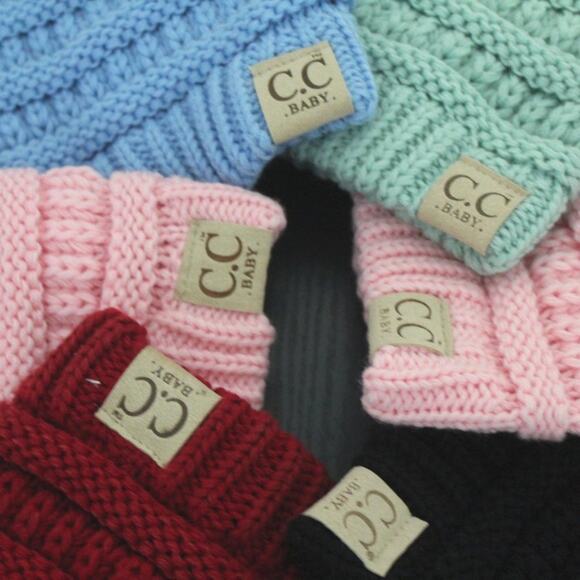 NEW SOLID CC BABY BEANIE CHOICE OF COLOR NWT - Picture 2 of 4